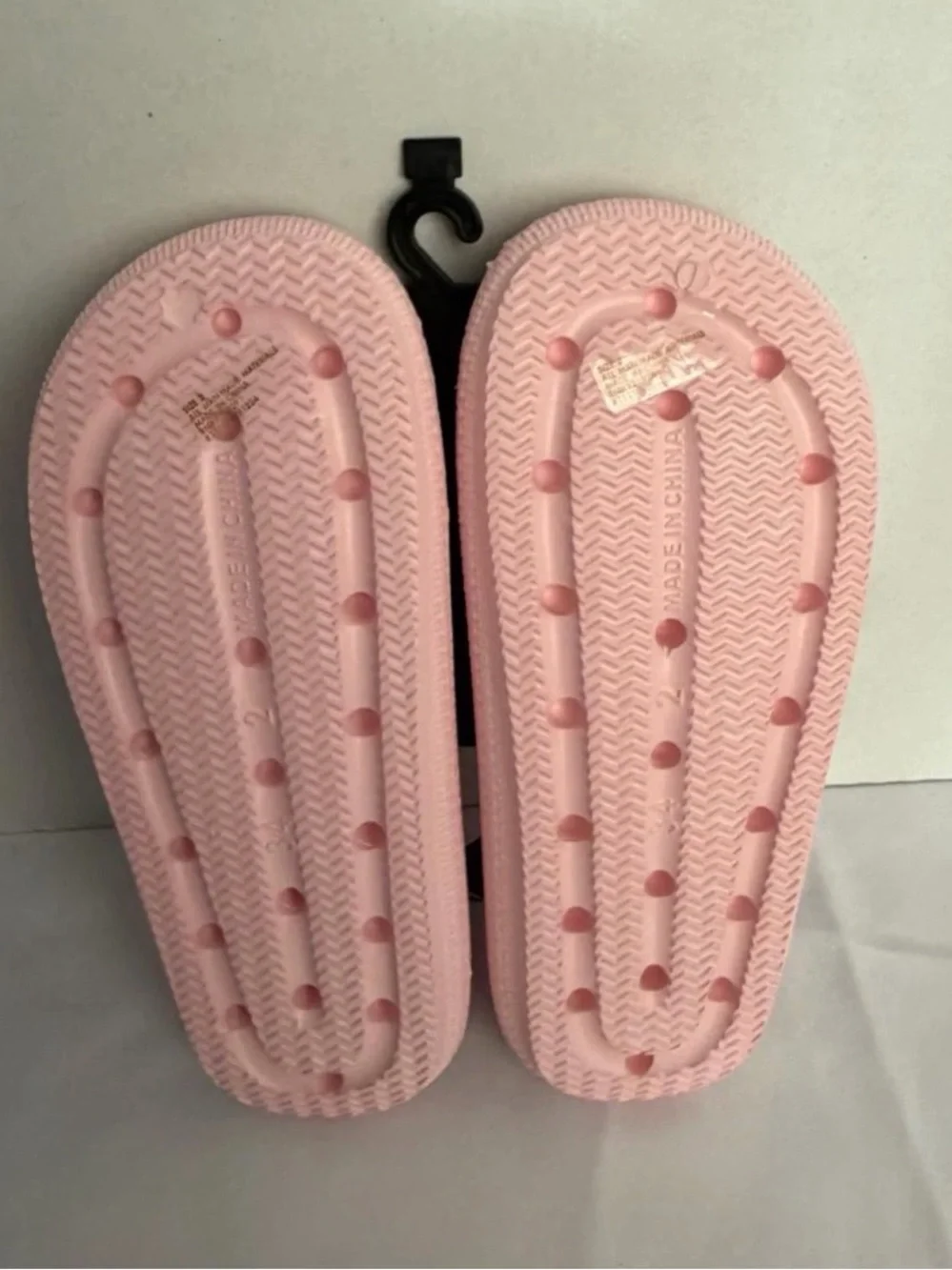 Bebe Girls Pink Logo Slide Sandals Size 2 NWT